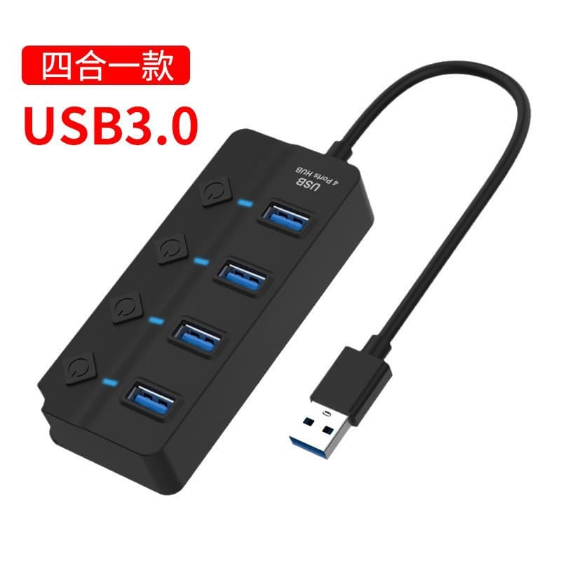 7-port usb3.0 hub expansion dock splitter hub four-port laptop high-speed expansion dock 7