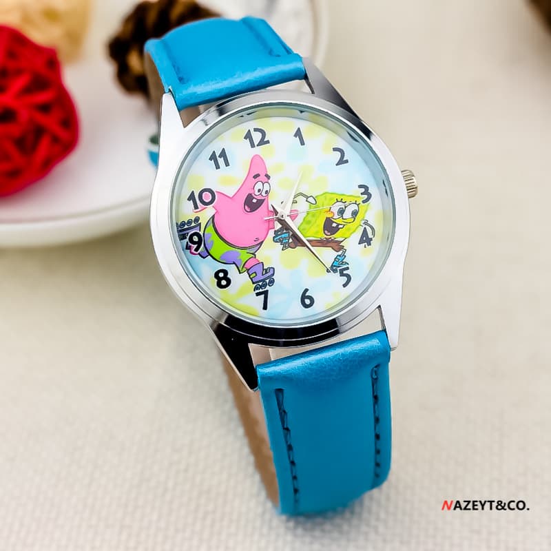 Cross-border popular children's belt cartoon watch primary school boys and girls cartoon cute electronic watch 5