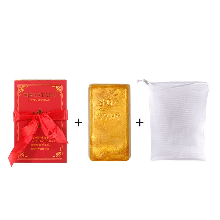 (Wedding Gift) Souvenir Amino Acid Gold Gold Foil Fragrance Soap Beauty Skin Care Moisturizing Soap Handmade Soap 7