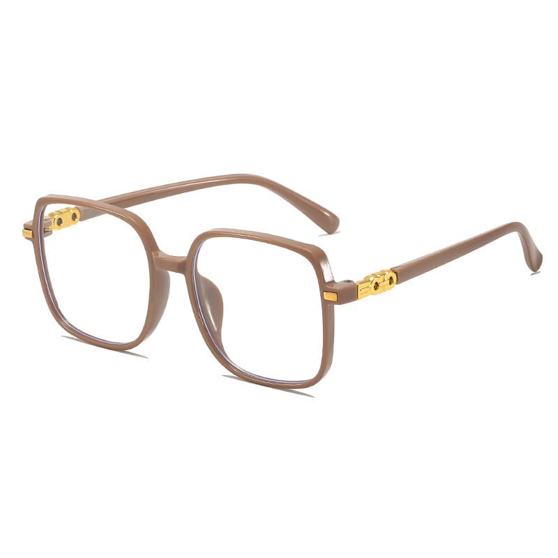Frosted coffee anti-blue light glasses frame Korean style trendy new model can be matched with myopia female Xiaohongshu internet celebrity plain plain glasses 8