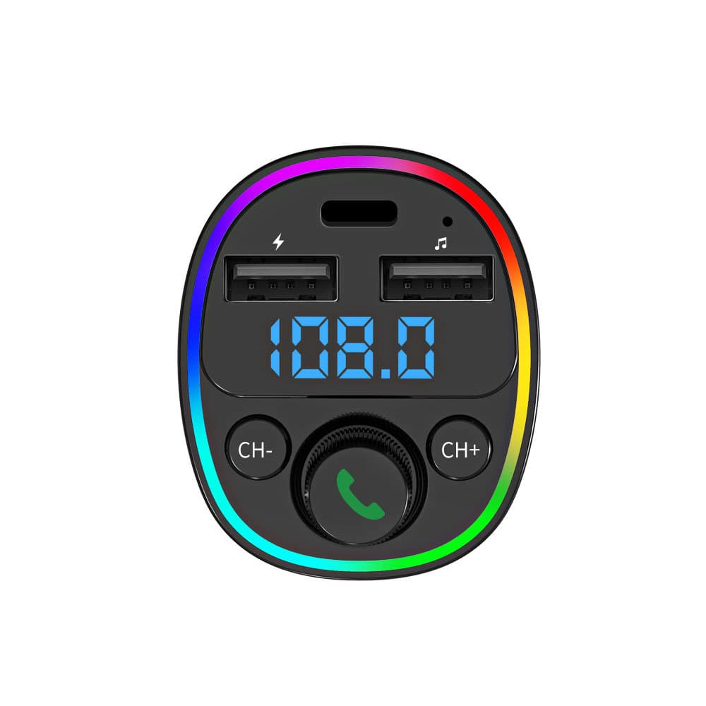 G67 new car mp3 bluetooth player car hands-free USB charging fm transmitter ambient light receiver 3