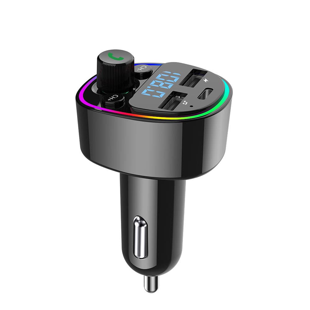 G67 new car mp3 bluetooth player car hands-free USB charging fm transmitter ambient light receiver 4