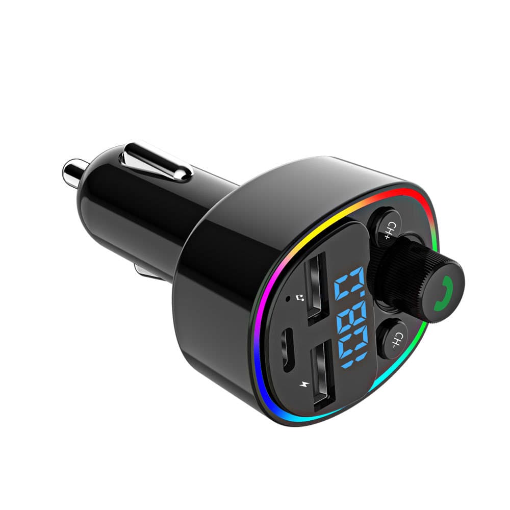 G67 new car mp3 bluetooth player car hands-free USB charging fm transmitter ambient light receiver 5