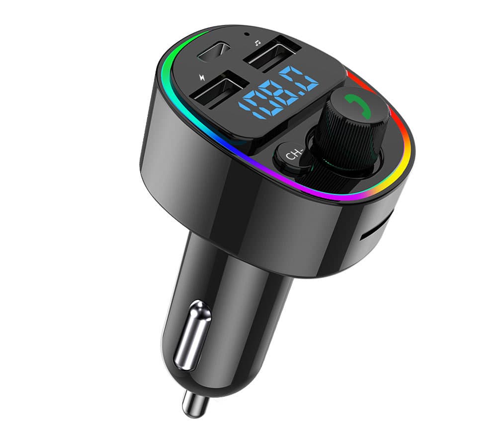 G67 new car mp3 bluetooth player car hands-free USB charging fm transmitter ambient light receiver 7