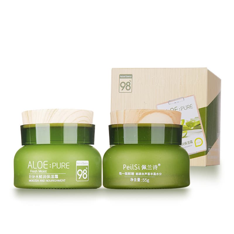 Perrin's aloe vera set five-piece set huge hydrating lotion facial cleanser BB cream moisturizing set 7