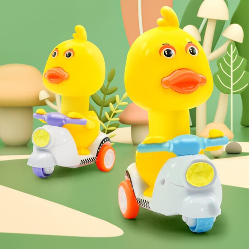 Children's toys push duck dinosaur inertia pull-back car baby gift educational toys street stall wholesale 3
