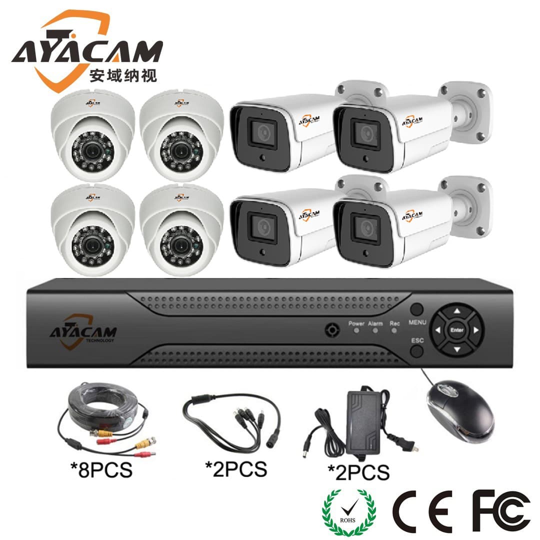 5 Megapixel Video Home Security HD 4K AHD Combo CCTV Camera Set Camera 4