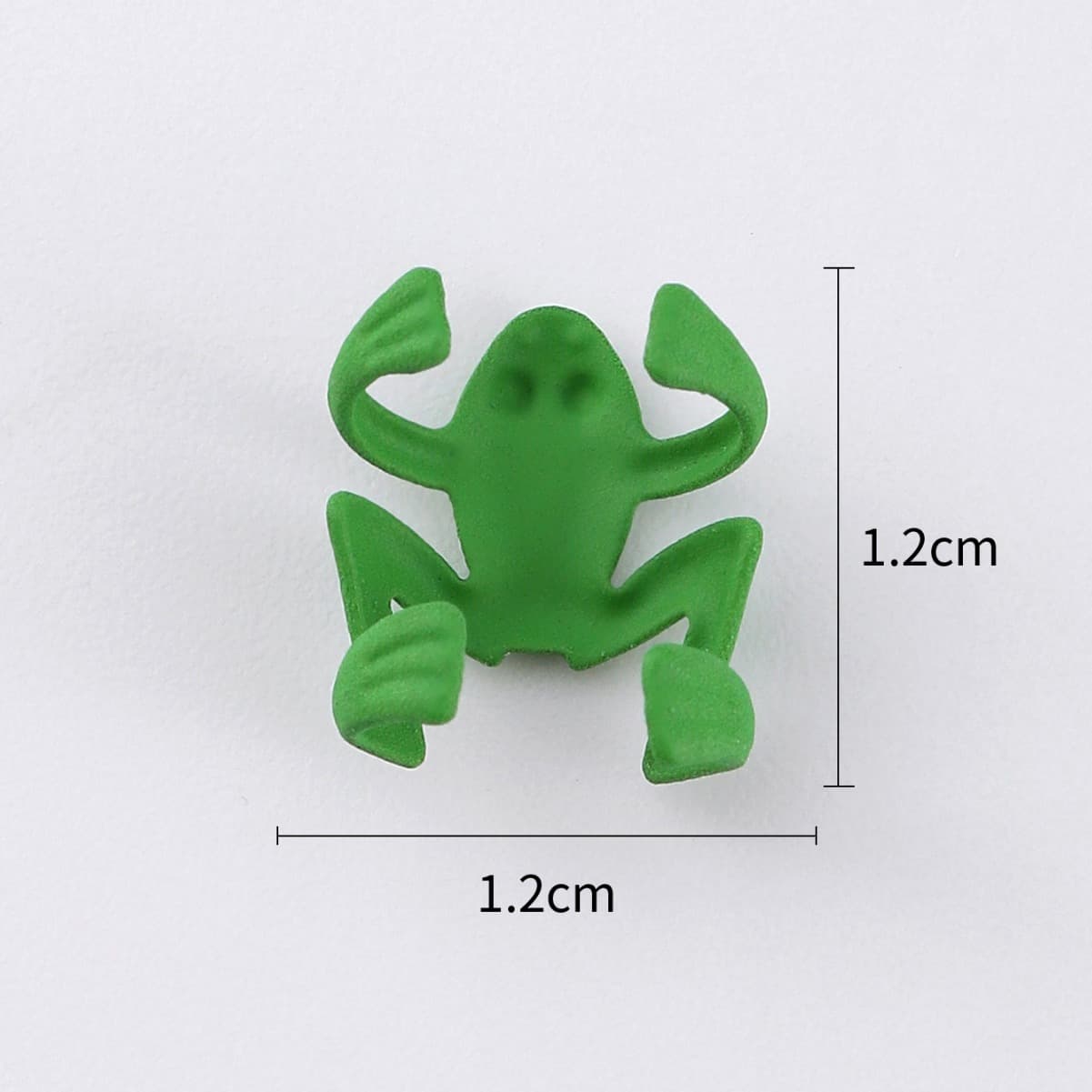 European and American new non-perforated frog ear clips, simple and personalized spray-painted cute frog ear clips without piercing earrings 5