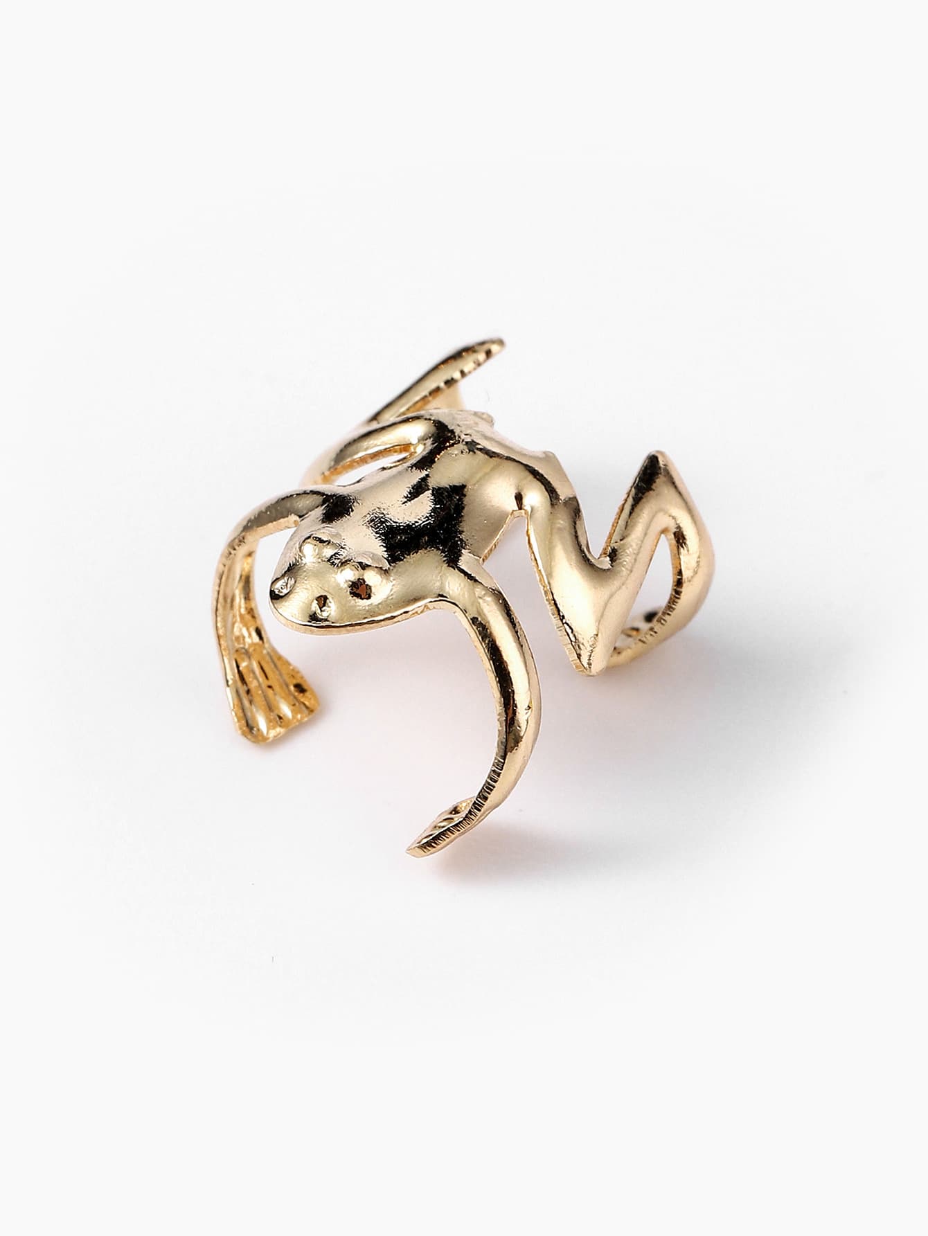 European and American new non-perforated frog ear clips, simple and personalized spray-painted cute frog ear clips without piercing earrings 9