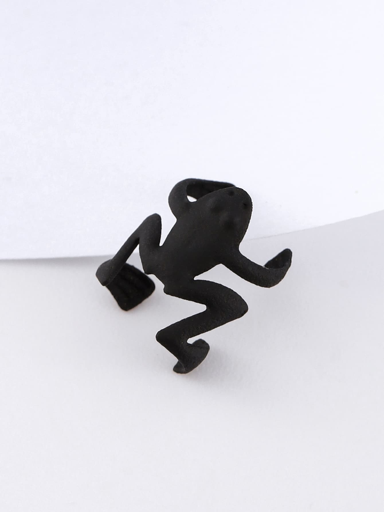 European and American new non-perforated frog ear clips, simple and personalized spray-painted cute frog ear clips without piercing earrings 10