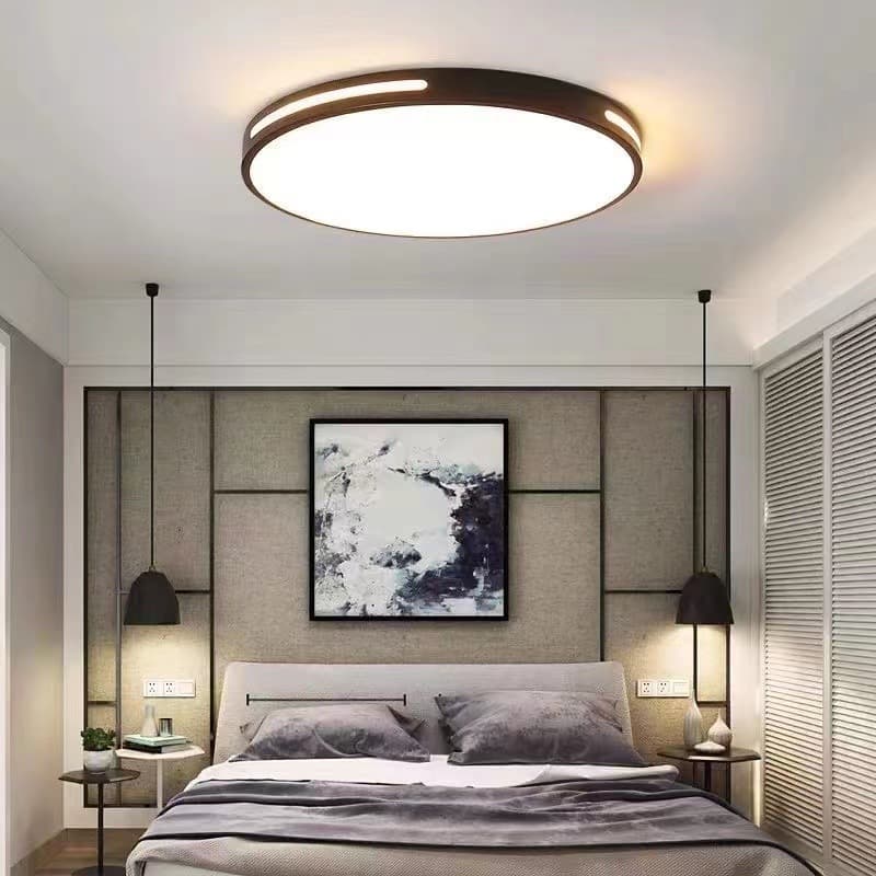 Ultra-thin LED ceiling lamp Nordic round long high-end lamp simple modern home balcony room master bedroom lamp 4