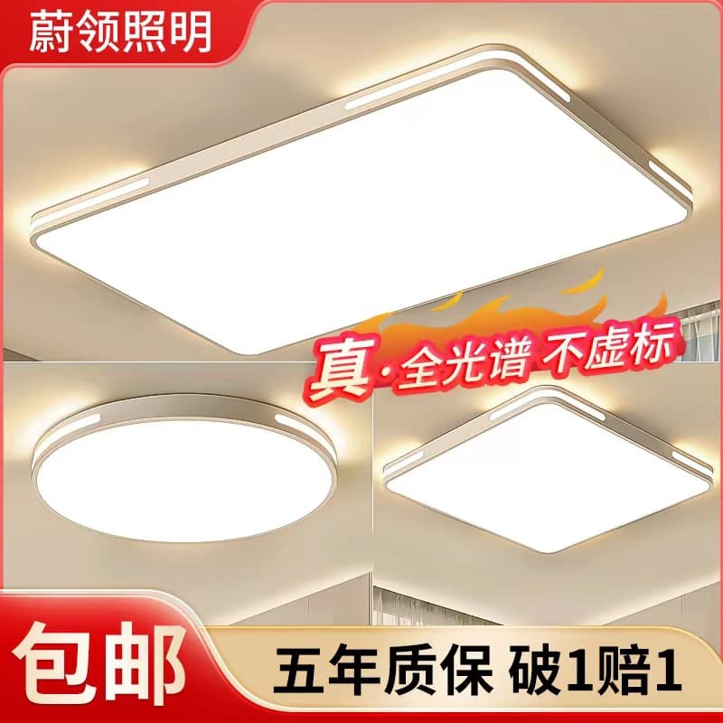 Ultra-thin LED ceiling lamp Nordic round long high-end lamp simple modern home balcony room master bedroom lamp 1