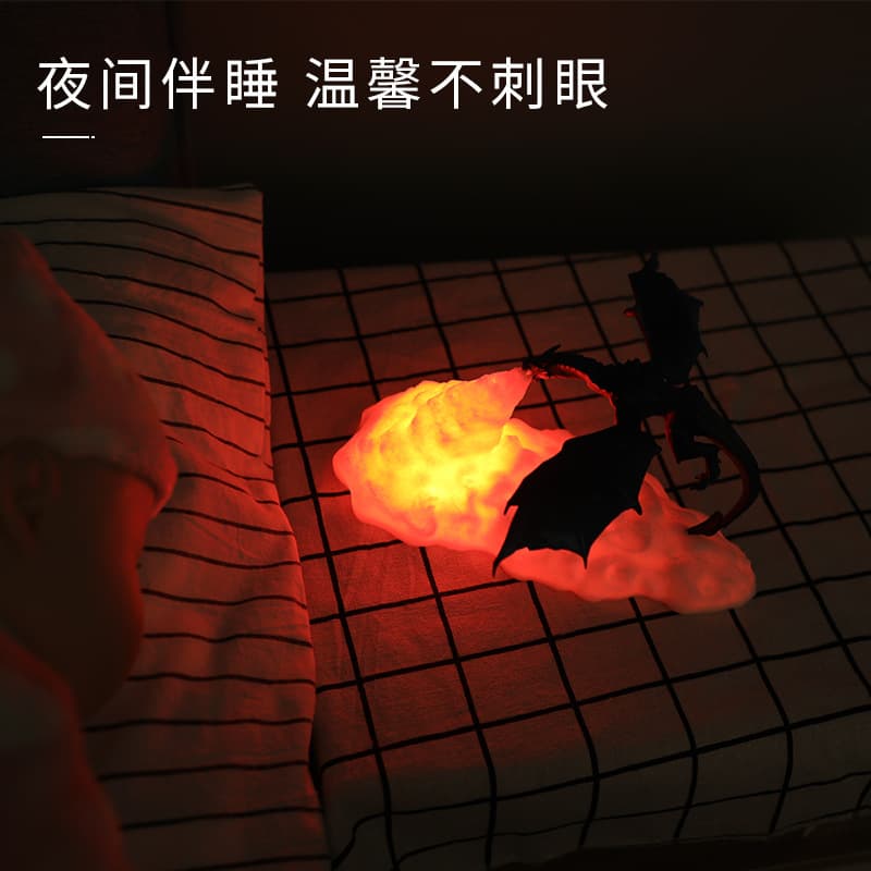 3D printed rocket lamp new and unique gift cross-border electronic creative product ornament led night light 3