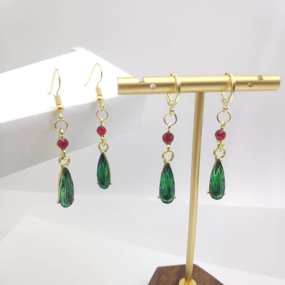 Anime Howl's Moving Castle Earrings Fashion Emerald Drop Earrings Fashion Pendant Ear Clip Ear Ring Cartoon 2