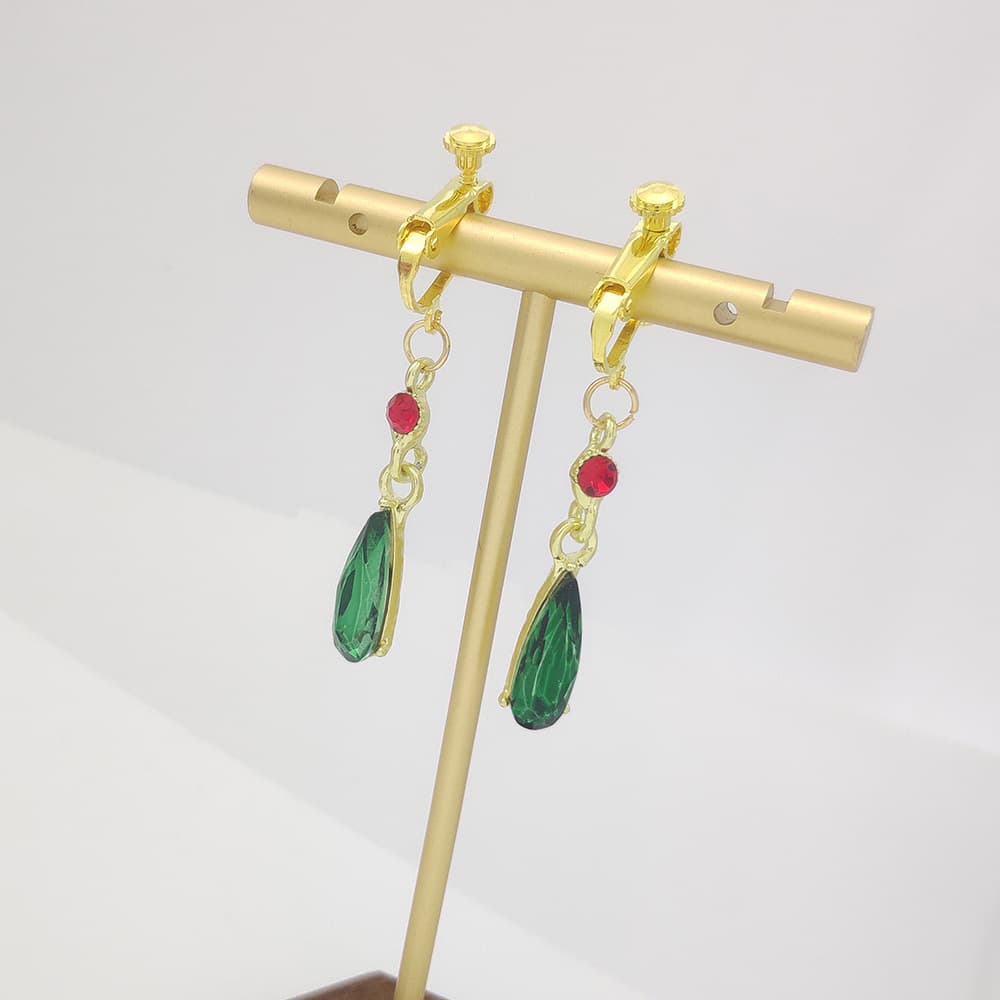 Anime Howl's Moving Castle Earrings Fashion Emerald Drop Earrings Fashion Pendant Ear Clip Ear Ring Cartoon 5