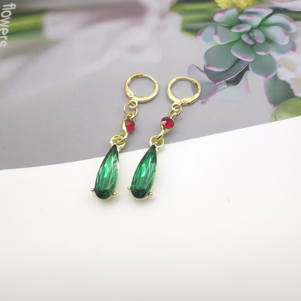 Anime Howl's Moving Castle Earrings Fashion Emerald Drop Earrings Fashion Pendant Ear Clip Ear Ring Cartoon 7