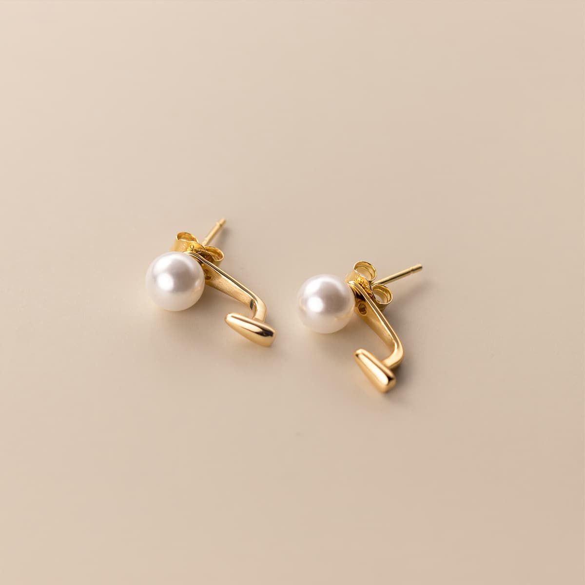 Nalan s925 silver small temperament pearlescent earrings fashionable elegant trendy ear jewelry M01343 3