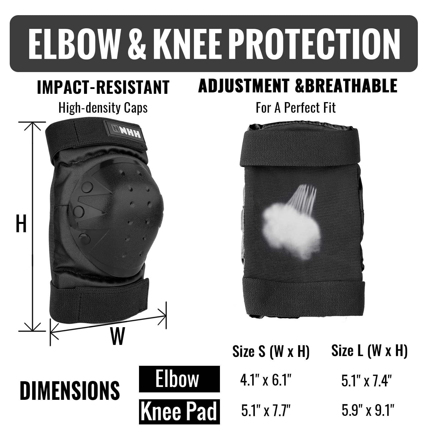 Cross-border special supply of ready-made adult skateboard protective gear, full set of equipment, knee pads, elbow pads, hand pads, thickened roller skating gear 5