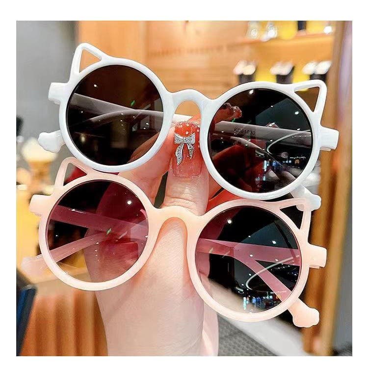 2024 new children's sunglasses fashion trend cat ear sunglasses children's sunglasses baby sunglasses 3