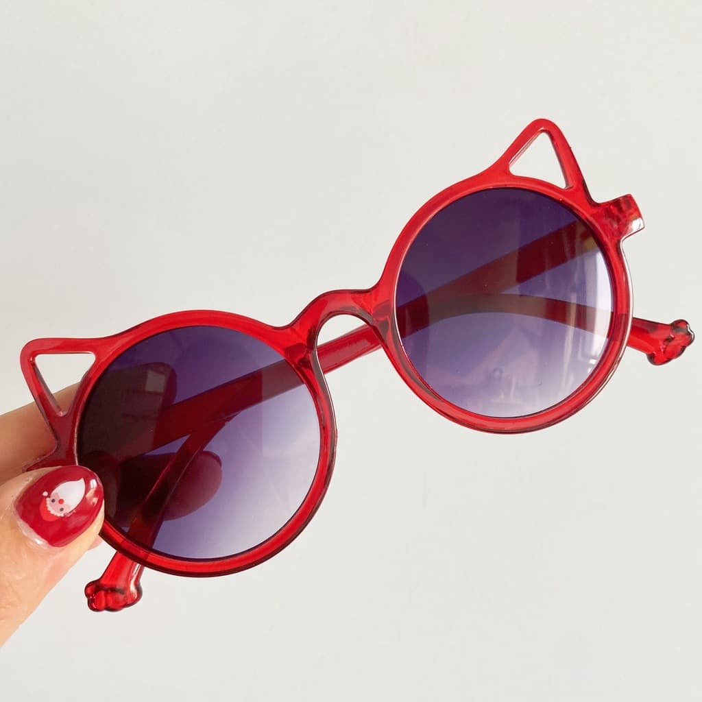 2024 new children's sunglasses fashion trend cat ear sunglasses children's sunglasses baby sunglasses 9