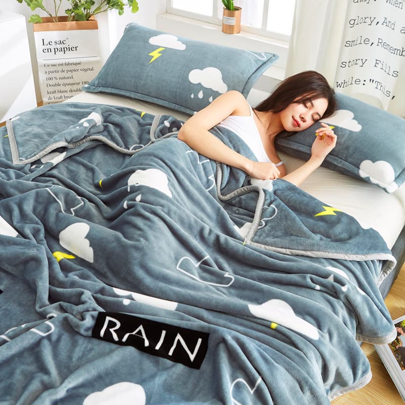 Falai Velvet Blanket Air Conditioning Cover Blanket Children's Blanket Lunch Break Thickened Coral Velvet Gift Blanket Manufacturer Wholesale Support Dropshipping 1