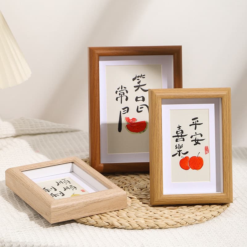 Hollow photo frame three-dimensional photo frame table 5678-inch photo frame A4 wall-mounted calligraphy calligraphy frame dried flower photo frame 2