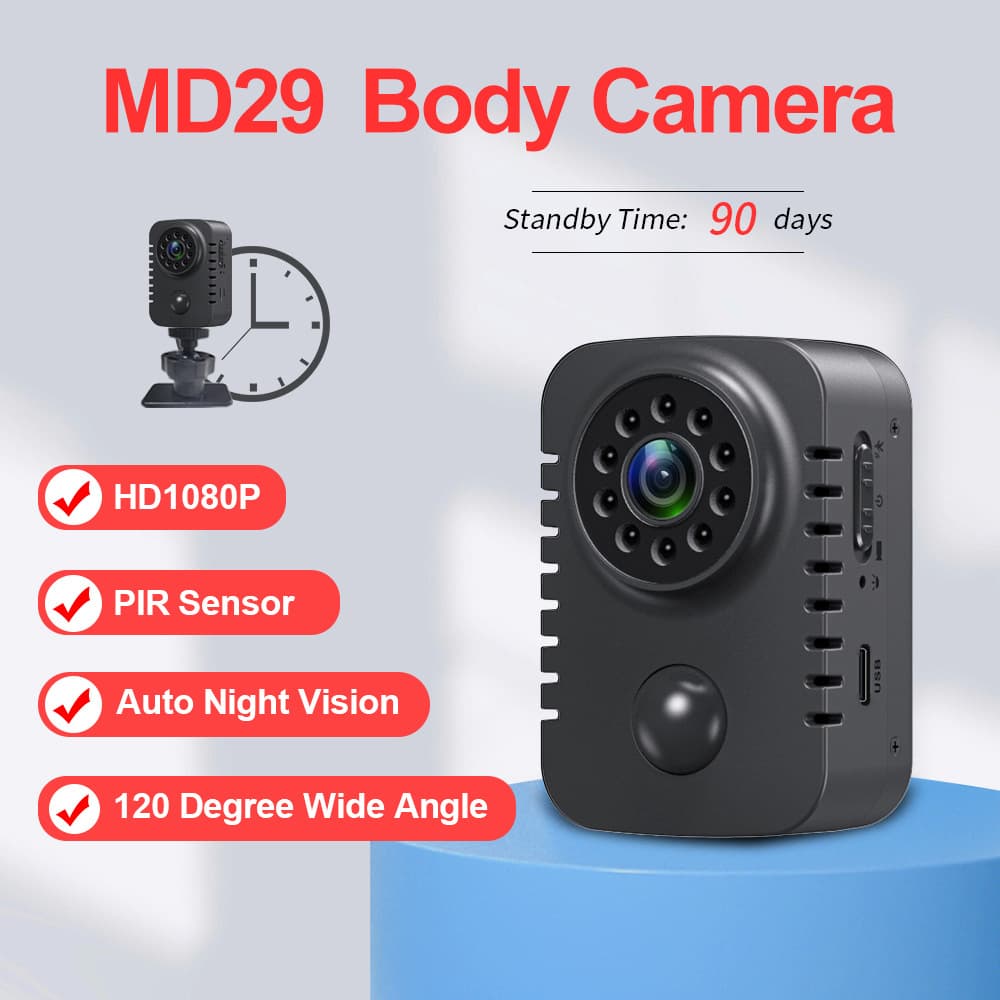 MD29 cross-border sports camera PIR low power recorder hot selling battery camera HD infrared night vision 3