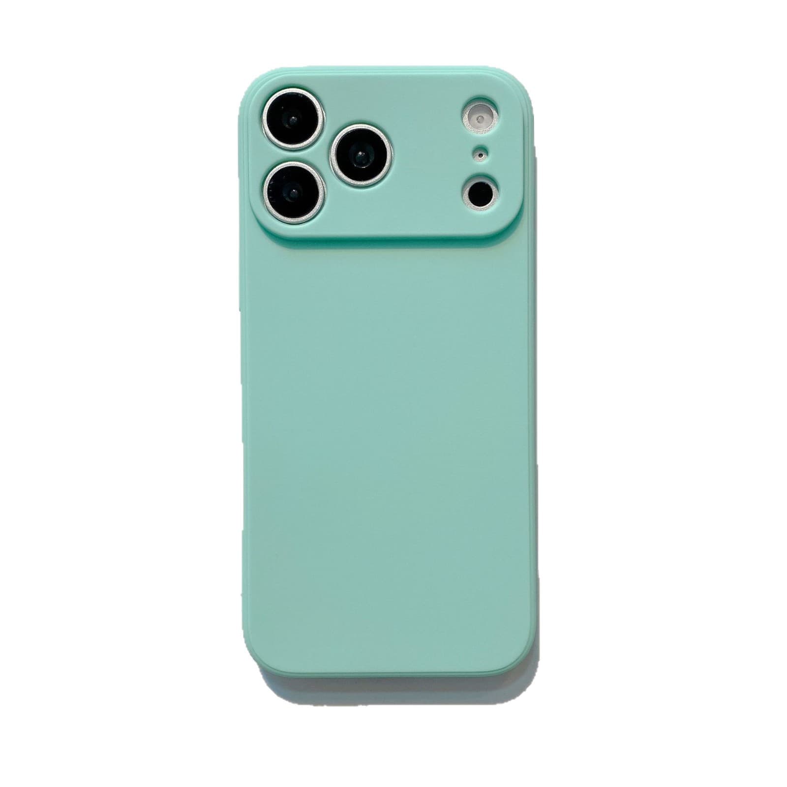 Suitable for iphone17PRO fine hole frosted TPU straight edge mobile phone case 16promax silicone apple 14 mobile phone case 6