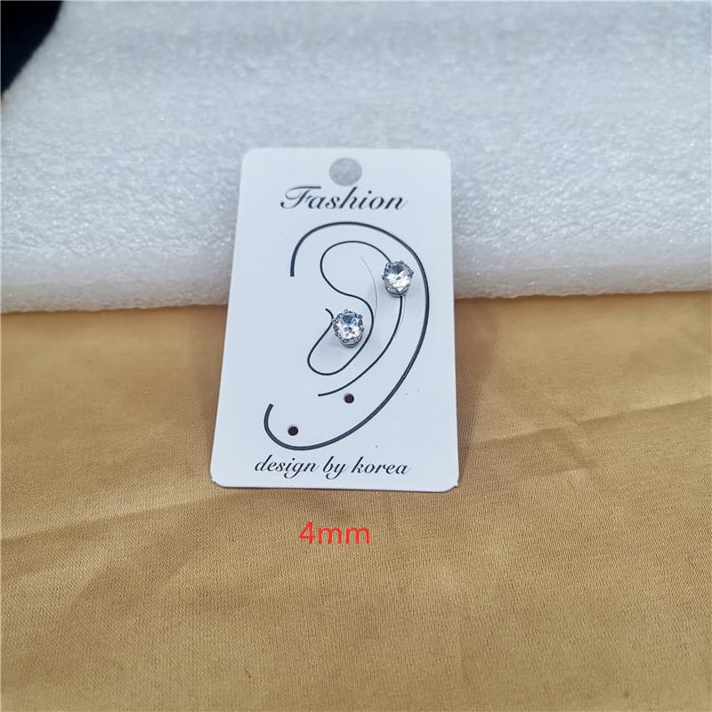 Temperament ear clip without piercing for women, flash diamond zircon ear bone nail, magnet ear socket ear nail, simple ear bone clip ear nail for men 8