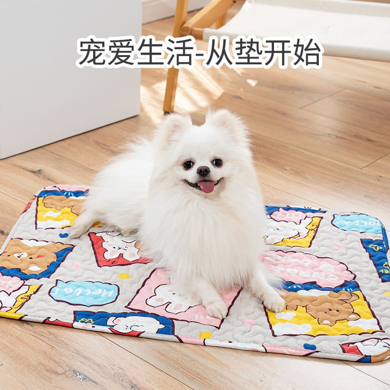 Pet carpet, dog mat, special cotton mat for small and medium-sized dogs to sleep on, cat sleeping mat, summer non-slip pet mat 3