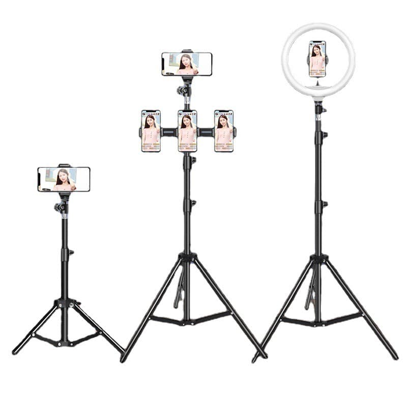 Mobile phone live broadcast tripod 360-degree rotating shooting artifact selfie camera triangle equipment complete set of floor-standing lazy 6