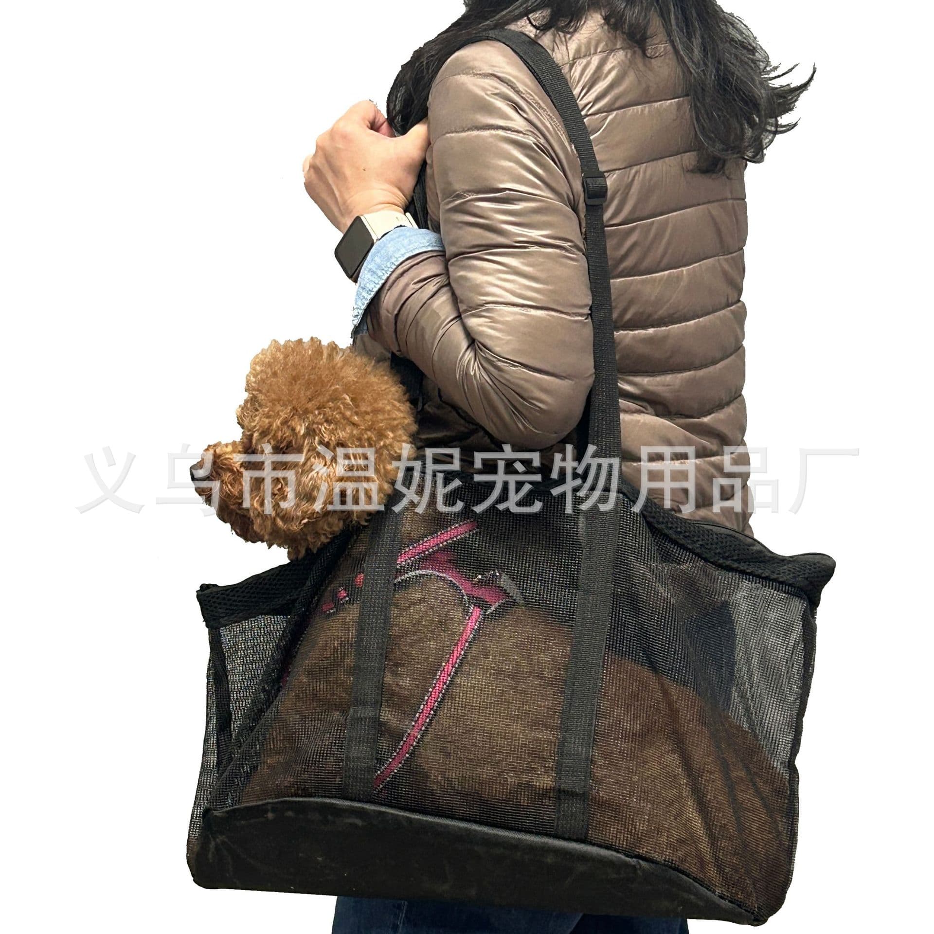 Pet outing bag, cat backpack, dog bag, cat bag, mesh breathable portable bag, SHEIN popular manufacturer supply 2