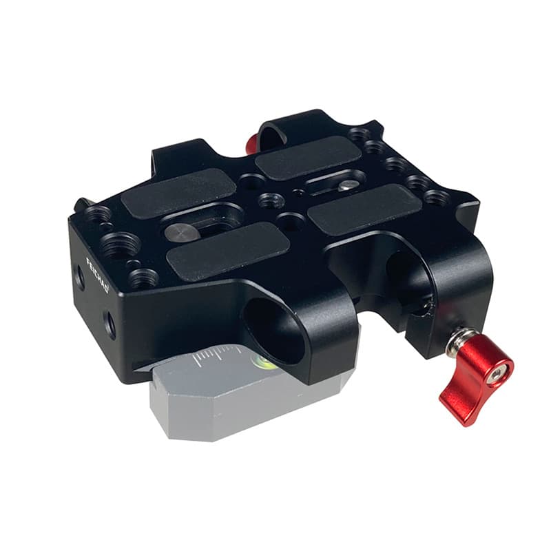 Feichao camera 15mm double hole tube clamp head rabbit cage tube follow focus accessories tripod base quick release plate 4