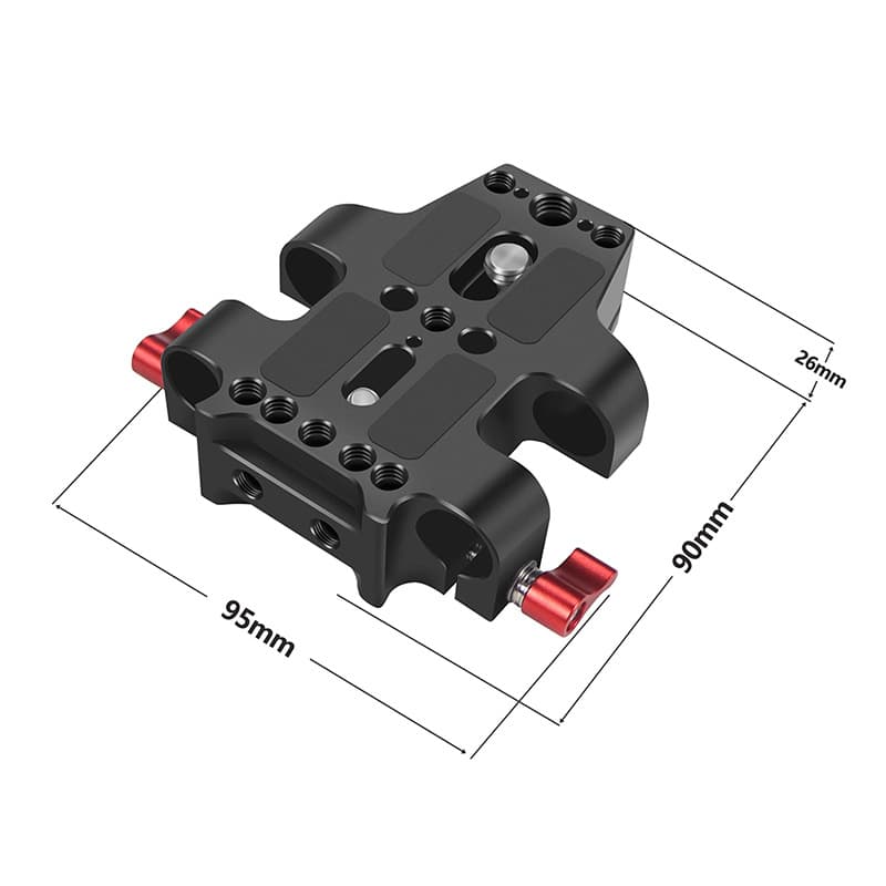 Feichao camera 15mm double hole tube clamp head rabbit cage tube follow focus accessories tripod base quick release plate 5
