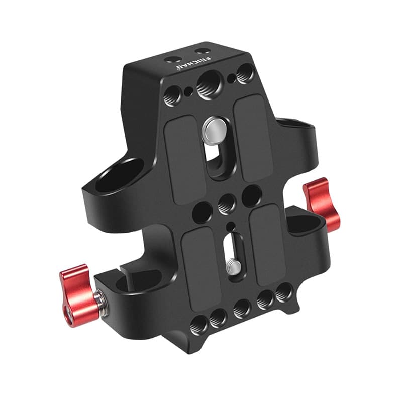Feichao camera 15mm double hole tube clamp head rabbit cage tube follow focus accessories tripod base quick release plate 6