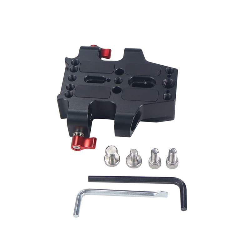 Feichao camera 15mm double hole tube clamp head rabbit cage tube follow focus accessories tripod base quick release plate 8
