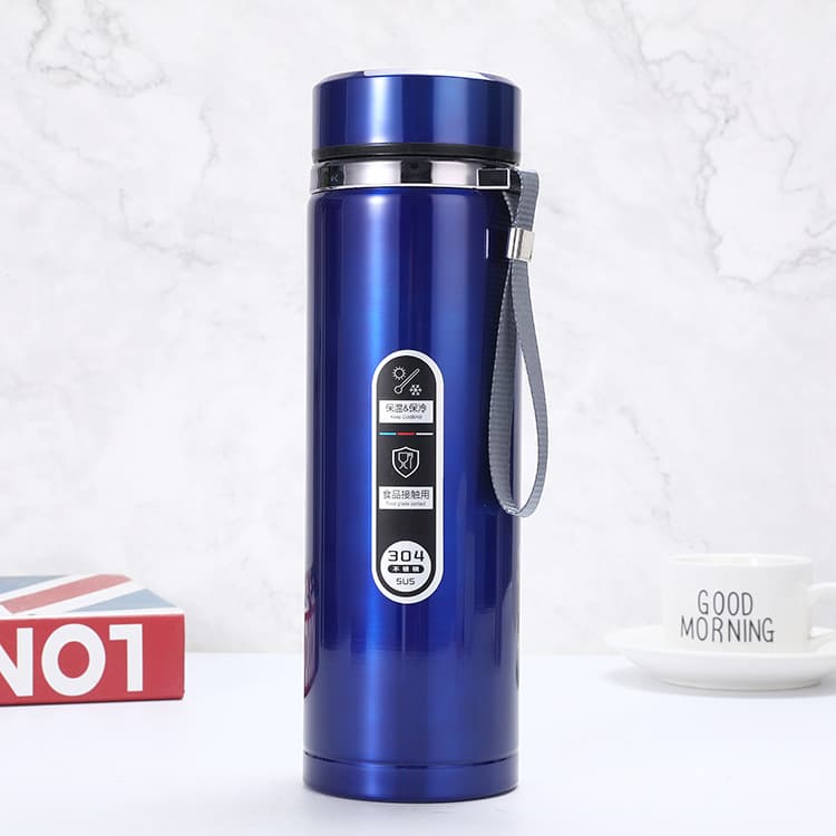 304 stainless steel insulated cup outdoor vacuum travel gift cup portable large capacity sling mountaineering sports kettle 8