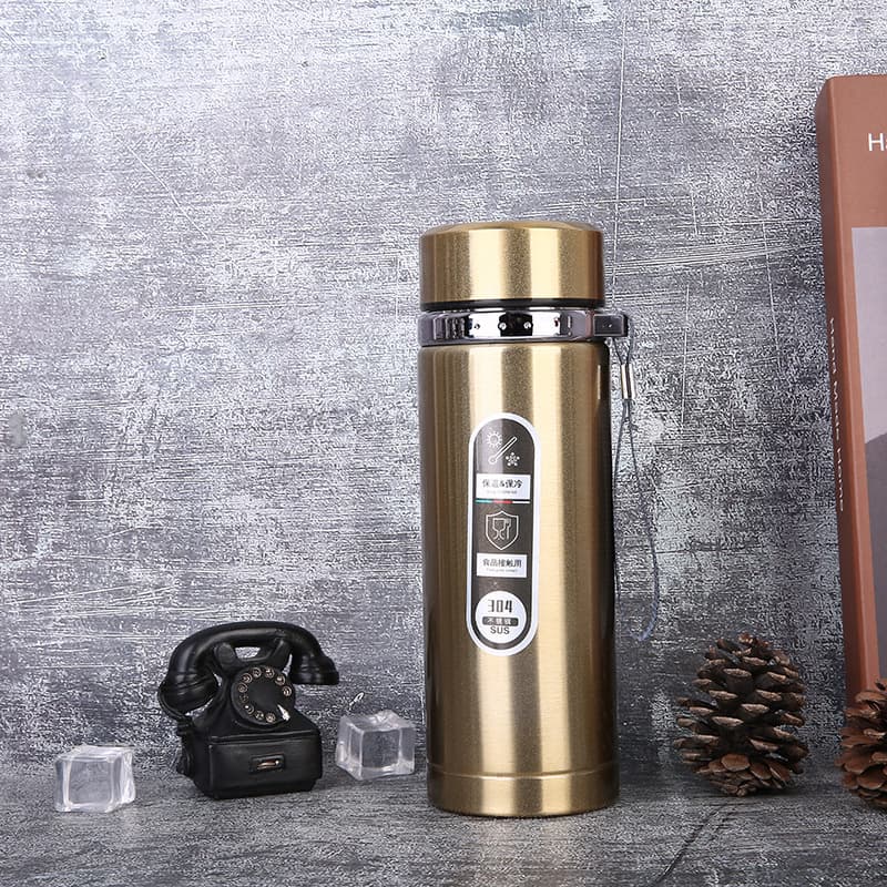 304 stainless steel insulated cup outdoor vacuum travel gift cup portable large capacity sling mountaineering sports kettle 9