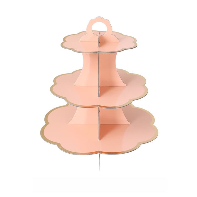 Dessert table display stand party decoration supplies multi-layer cake table decoration disposable three-layer paper cake stand 4