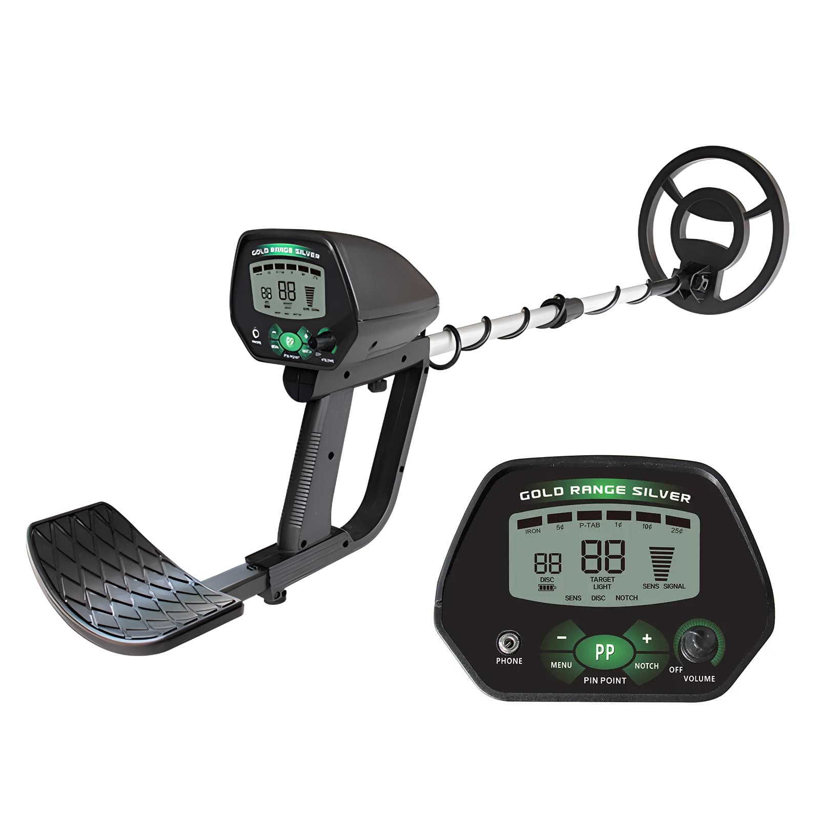Hot-selling MD4090 high-precision underground metal detector for foreign orders, LCD display iron row, outdoor beach treasure hunter 1
