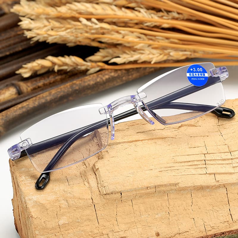 New anti-blue light reading glasses, rimless reading glasses, edge-cut reading glasses, street stalls, reading glasses source manufacturer 2