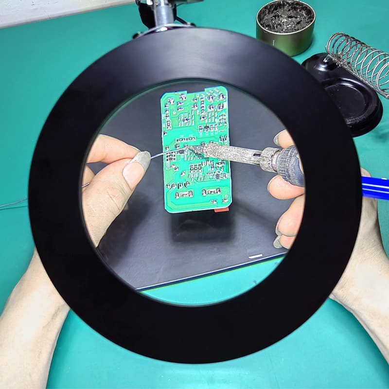Folding magnifying glass lamp for maintenance work, eye protection reading and learning lamp, LED maintenance desk lamp, manicure and eyelashes lamp 4