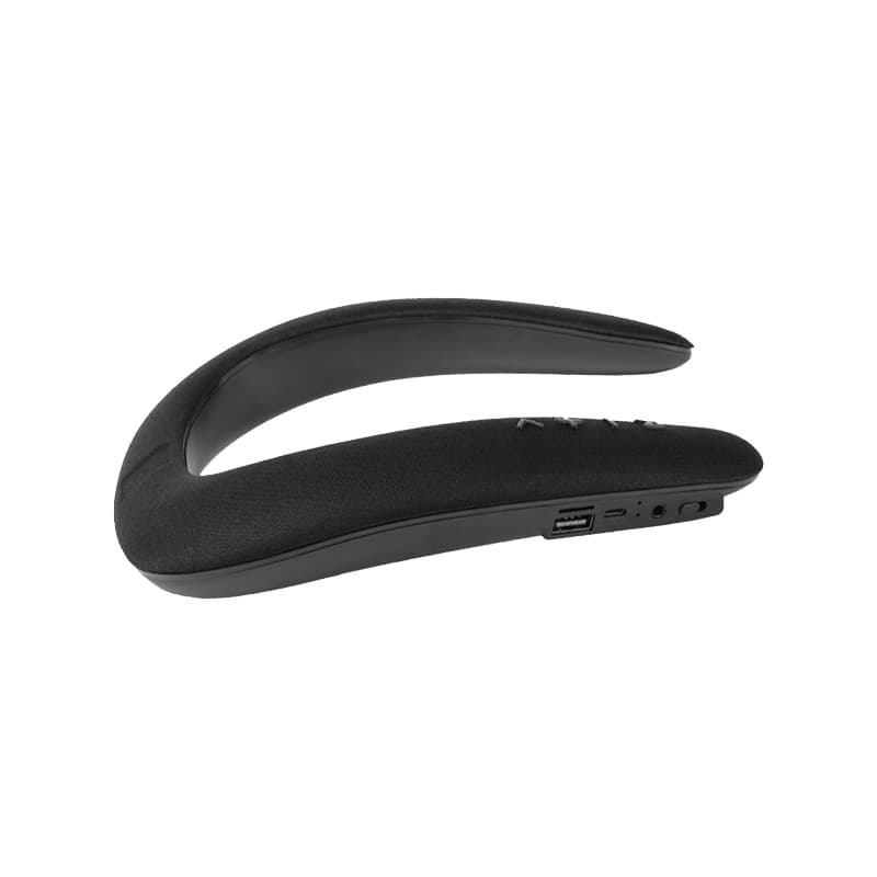 Hanging neck Bluetooth speaker 3D stereo game call entertainment wearable new smart wireless black speaker 6