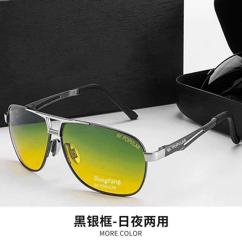 Day and night color-changing sunglasses polarized sunglasses men's anti-high beam fishing watch high-definition driving glasses 01 2