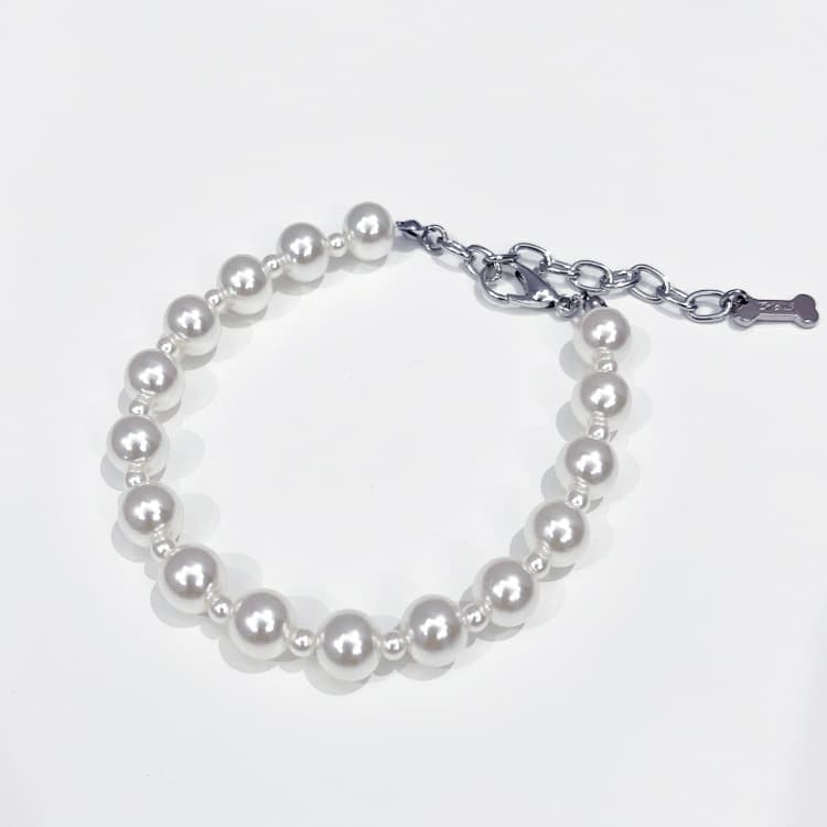 Zhous pet supplies collar leash collar pearl cat necklace small and medium-sized dog collar collar accessories 1