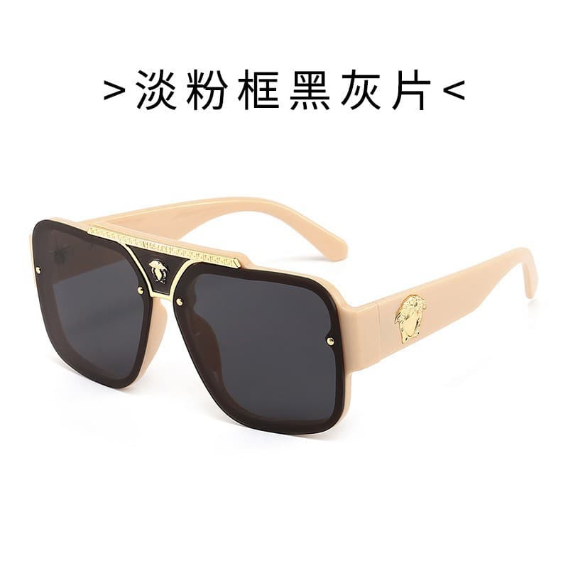 New Yingling Fashion Sunglasses for Men and Women Cross-border Personalized Foreign Trade Large-Frame Human Head Sunglasses INS Style Prom Glasses 8