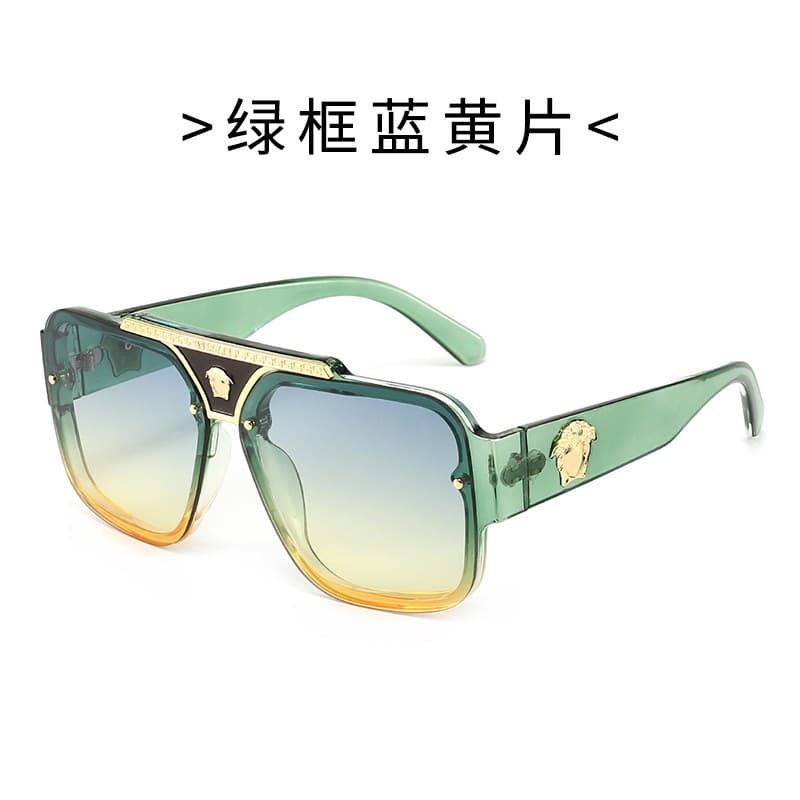 New Yingling Fashion Sunglasses for Men and Women Cross-border Personalized Foreign Trade Large-Frame Human Head Sunglasses INS Style Prom Glasses 9