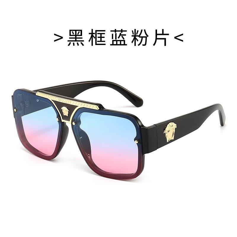 New Yingling Fashion Sunglasses for Men and Women Cross-border Personalized Foreign Trade Large-Frame Human Head Sunglasses INS Style Prom Glasses 10