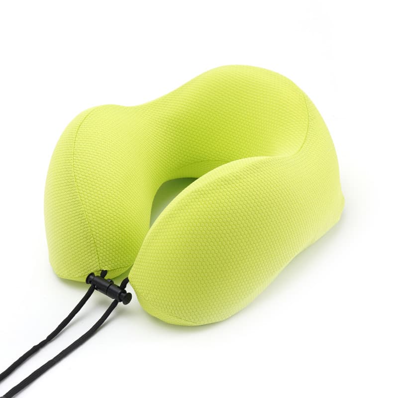 Amazon Cervical Pillow Ice Silk Nylon U-shaped Pillow Memory Foam Travel Storage Neck Pillow Office Nap Pillow Customized 8