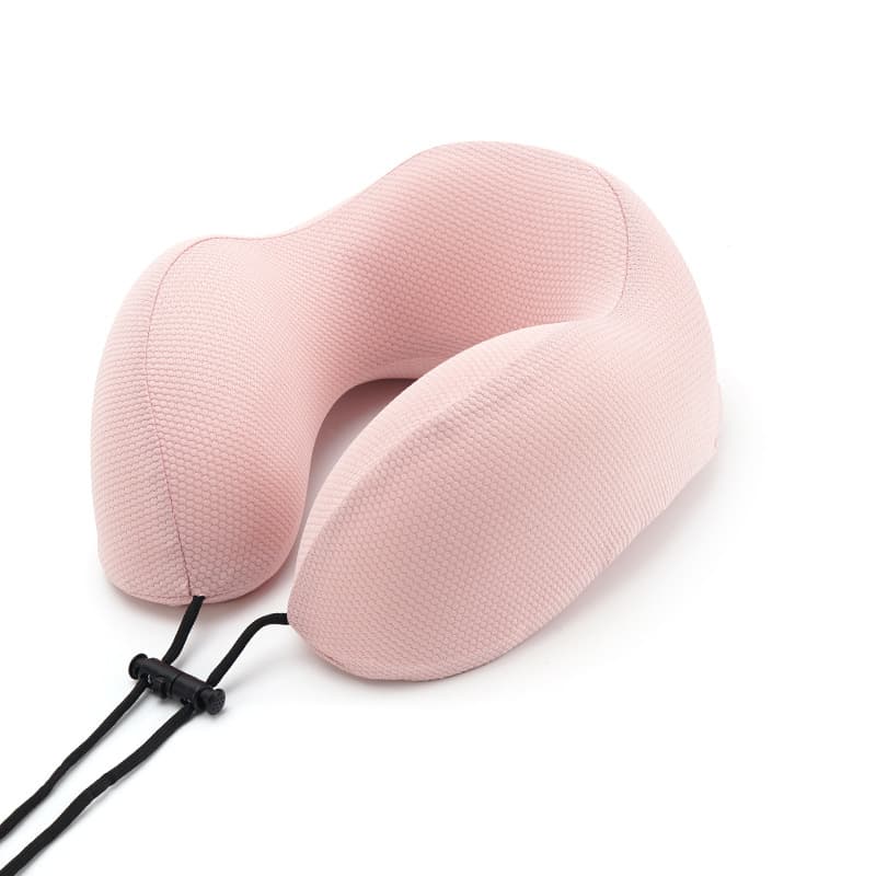 Amazon Cervical Pillow Ice Silk Nylon U-shaped Pillow Memory Foam Travel Storage Neck Pillow Office Nap Pillow Customized 9